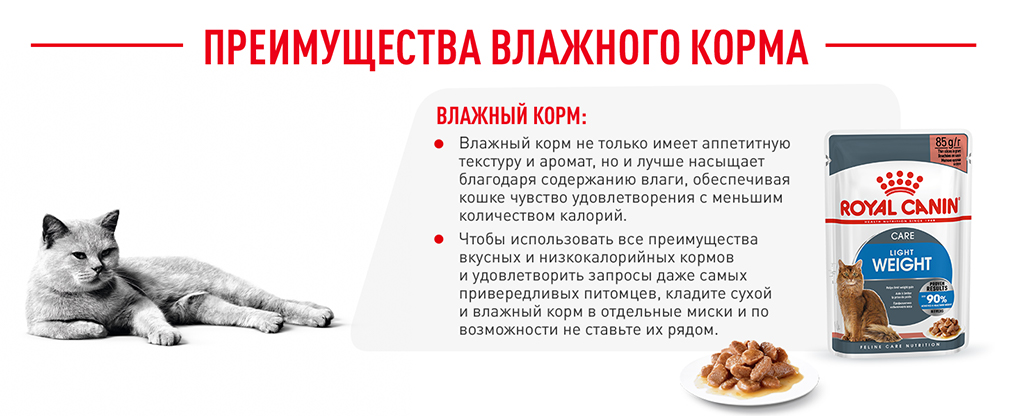 преимущества влажного корма Royal Canin преимущества влажного корма Royal Canin