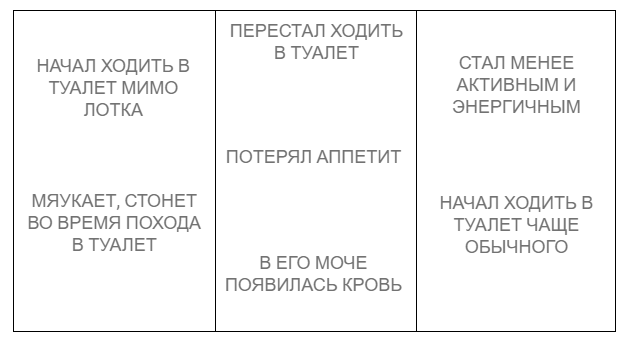 Признаки ИЦК Признаки ИЦК