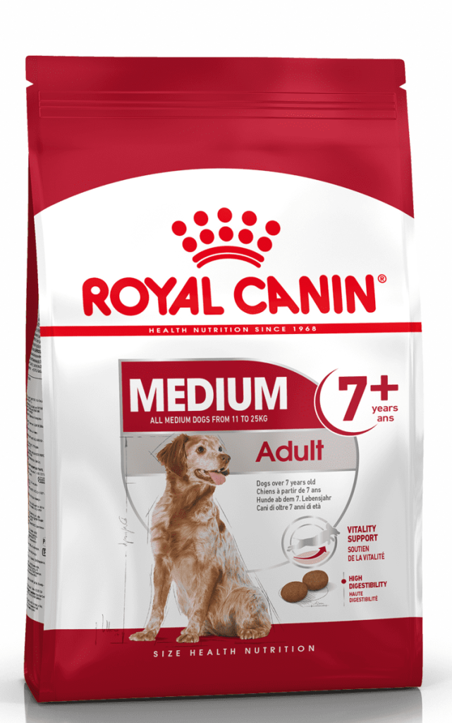 Корм Royal Canin для пожилых собак средних размеров: 11-25 кг, 7-10 лет.png