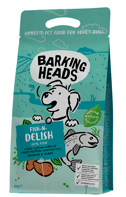 Корм Barking Heads беззерновой корм для собак, с лососем, форелью и бататом "Рыбка-вкусняшка".png