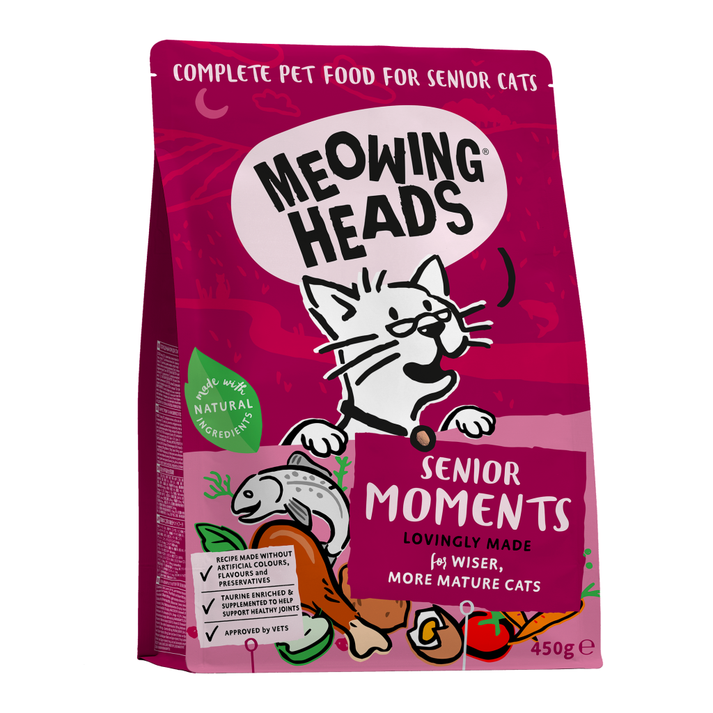 Корм Meowing Heads для кошек старше 7 лет, с лососем и яйцом "Мудрые года".png