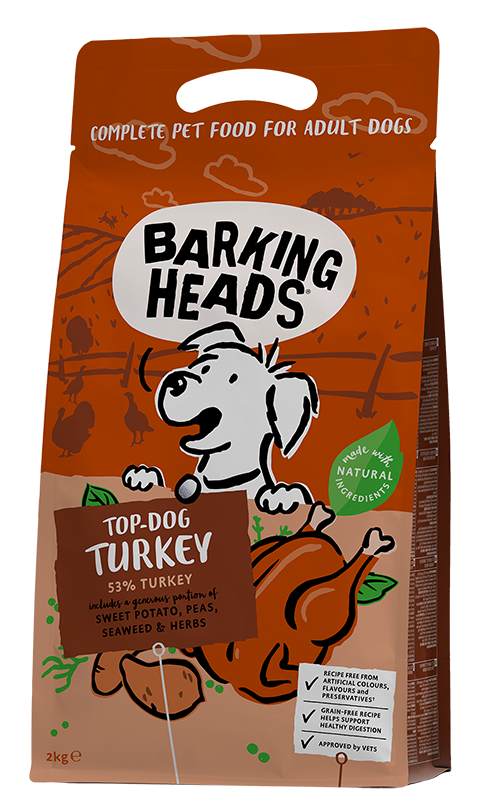 Корм Barking Heads беззерновой для собак, с индейкой и бататом "Бесподобная индейка".png